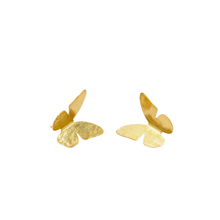 Mini Golden Butterfly Stud Earrings