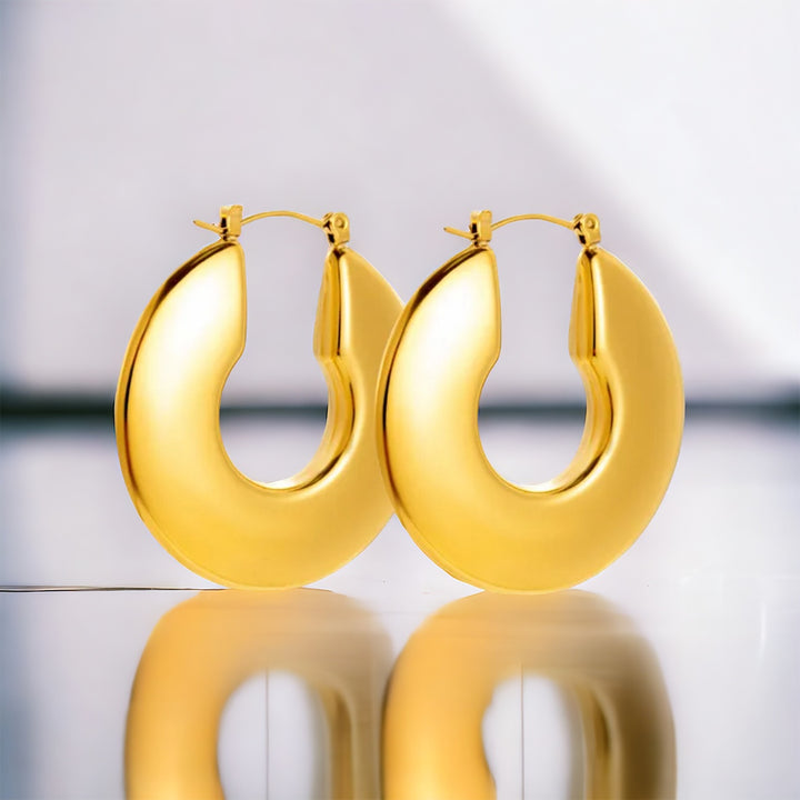 Grand Cercles Dorés Earrings