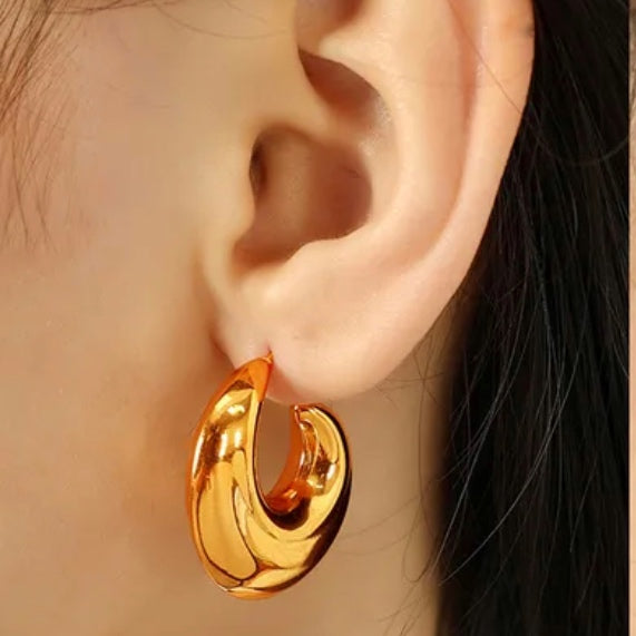 Demi-Lune Dorée Earrings