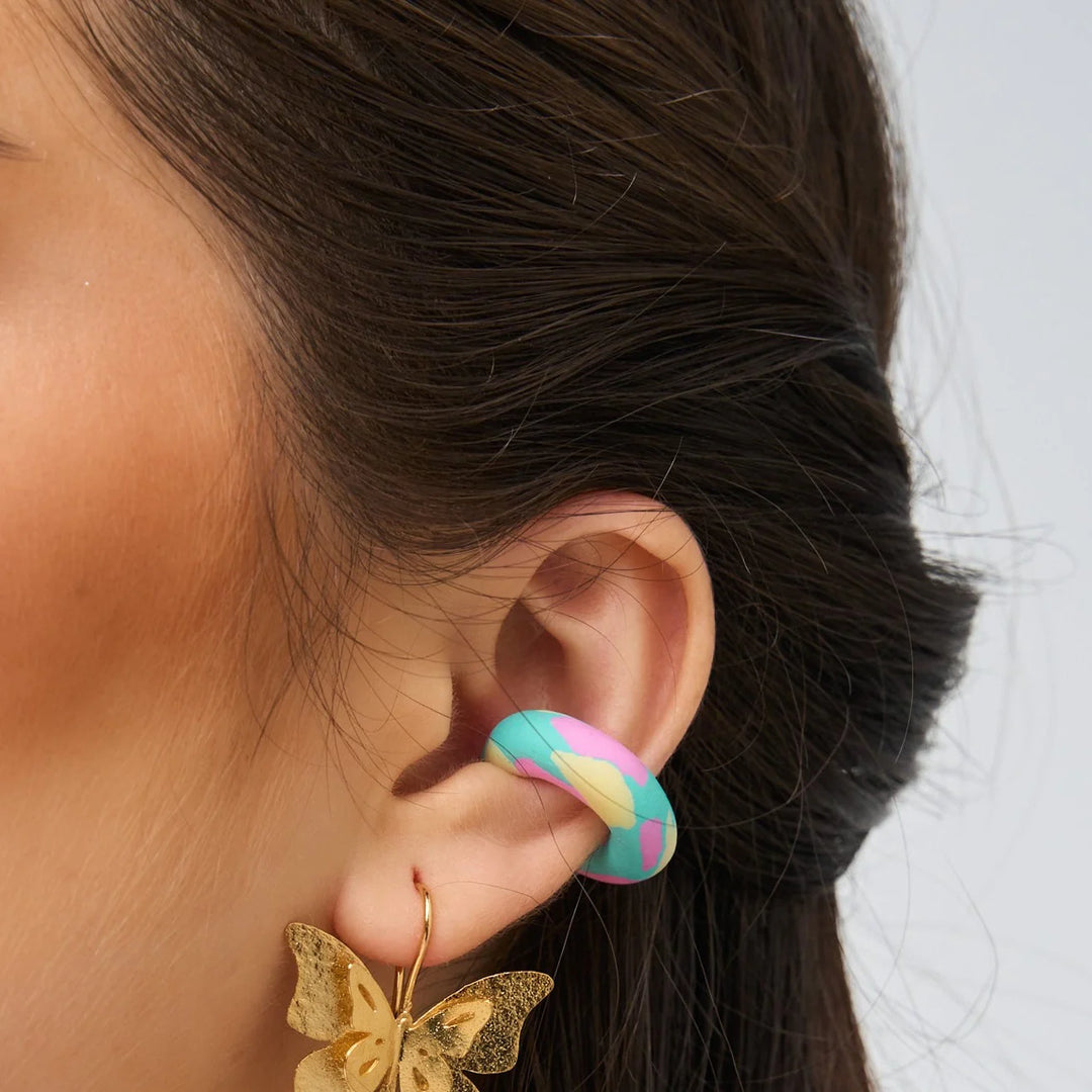 Pastel Multicolor Handcrafted Maxi Earcuff